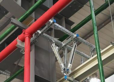 榆社该抗震支架的整体式支吊架结构协调性好